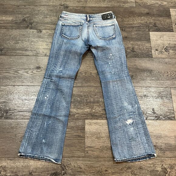 Diesel Louvely Low Rise Flare Jeans 0071J Wash Size 30 Y2K Vintage - Picture 7 of 11
